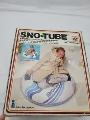 Vintage 1982 Sno-Tube Innertube, Inflatable Snow Sled or Pool Water - New in Box