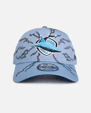 [New Era] New Era Cronulla Sutherland Sharks 'Nrl Electric' 9forty A-frame Snapback Official Team Colour - Size ONE ONE OTC