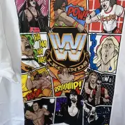WWE Bret Heart Macho Man Rock Flair Austin Men T-Shirt XL Warrior Wrestling WWF