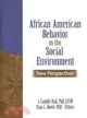 African American Behavior in the Social Environment: New Perspectives