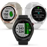 Garmin Approach S42 GPS Touchscreen Golf Smartwatch, Pin Position, Green View
