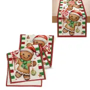 180x33CM Christmas Table Runner Xmas Party Dinning Table Flag Decor