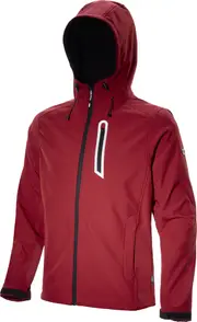 Diadora Utility Sail Softshell, workwear jacket unisex , color: Dark Red , size: M