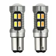 2X LED Light Dual Color Bulb 1157 BAY15D P21/5W 5630 20SMD Canbus Car Brake5523