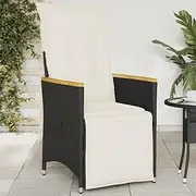 Reclining Patio Chair, Comfortable Outdoor Lounging, Poly Rattan Furniture, Garden Seating, Adjustable Recliner, Foldable Design for Backyard, Porch and Balcony