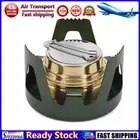 LF# Alcohol Stove Aluminum Alloy Bracket Liquid Fuel Stove for Hiking (Olive Gre