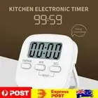 Magnetic Digital Timer Stopwatch Cooking Countdown Timer Clock (White)