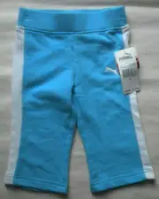 NWT PUMA GIRLS AQUARIUS BLUE SWEAT PANTS SIZE 4 $17.99