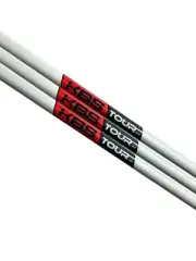 Set of 3 KBS Tour Custom White Pearl Wedge Shaft Signature Red Regular 37.5"