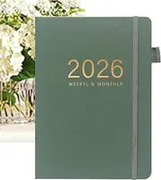 Writing Journal - 2026 Planner Book 144 Sheets | Hardcover Notebook A5 Calendar for Travel College Graduation Home Business Workplace School Study Meeting