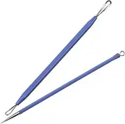 Teenitor Pimple Extractor Tool Comedone Extractor Acne Tool Blackhead Removal Tool 2-in-1 Pimple Popper Tool for Face and Nose Blue
