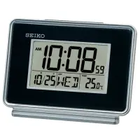 在飛比找momo購物網優惠-【SEIKO 精工】雙鬧鐘貪睡電子桌鐘(QHL068K)