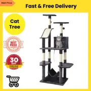 i.Pet Cat Tree 171cm Tower Scratching Post Scratcher Wooden Condo House Bed Toys