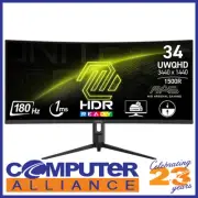 34" MSI MAG 342CQR E2 UWQHD 180Hz Curved Gaming Monitor