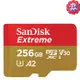 SanDisk 256GB 256G microSD【190MB/s Extreme】microSDXC micro SD SDXC 4K U3 A2手機記憶卡