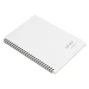 B5 Spiral Graph Notebook 80 Sheets Grid Paper Hardcover Memo Pad White