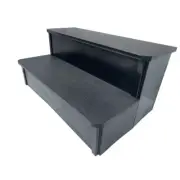Jacuzzi® Two Tier Spa Steps Black/ Ebony