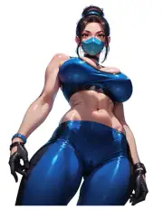 1569 Kitana Sticker, Waterproof, Laminated, Waifu, Sexy, Mortal Kombat