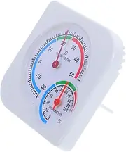 HEALLILY Thermometer Indoor Hygrometer Temperature Humidity Meter Home Temperature Monitor Hygrometer Indoor Room Temperature Monitor Indoor Temperature Gauge Plastic White
