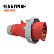QIXING IP67 Line Plug - 16A 5 PIN QX288