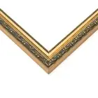 6x8 Frame Black & Gold Solid Wood Picture Frame Width 1.125 Inches | Interior Fr