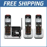 Smart 3-Handset Cordless Phone with Call Blocking, ID Announcer, and Range