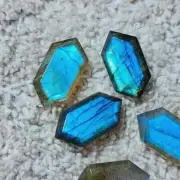 [WHOLESALE] NATURAL LABRADORITE FACETED LONG HEXAGON SHAPE LOOSE GEMSTONE