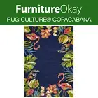 Rug Culture® Copacabana Outdoor Indoor Rug | Tropical Navy