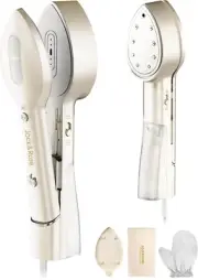 Press Iron Steamer for Clothes,Dual Voltage 110-220V,6+1 Fabric Settings,No Iron