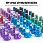 Multi-colors M5x10mm Disk Brake Rotor Bolts Bike T25 Brakes Disc Screw 12pcs