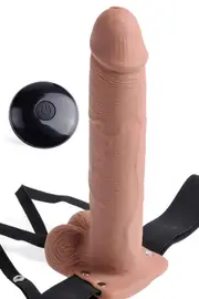 Pipedream 10" Hollow Strap On With Remote