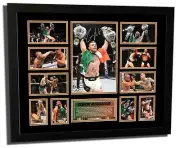 CONOR MCGREGOR UFC CHAMPION POSTER SIGNED LIMITED EDITION FRAMED MEMORABILIA