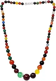 [Treasure Bay] TreasureBAy Stunning Agate Gemstone Necklace for Womens and Girls Made from 6-16mm Faceted Natural Agate Gemstone