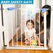 Adjustable Pet Child Kid Baby Safety Gate Stair Barrier Security Door Extension