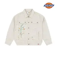 在飛比找momo購物網優惠-【Dickies】男款米灰色彩墨印花休閒外套｜DK01094