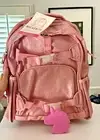 Pottery Barn school Disney BACKPACK hello kitty glitter+SNOOPY Lunch Bag+Unicorn