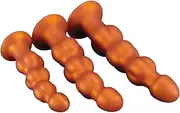 4 Beads Silicone Anal Beads Large Anal Plug Anus Dilator Vaginal Masturbation Anal Ball Dildo Anal Sex Prostate Massage Anal Chain Sex Toys for Women Men(L)
