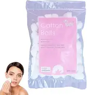 Cotton Balls for Face, 100/200 Small Cotton Balls, for Make-Up, Nail Polish Removal, Pet Care, Applying Oil Lotion or Powder, Made from 100% Natural Cotton, Household Needs
