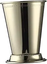 Vaveren Cocktail Mug Glasses Copper Cup Juice Drinking Mug Drinkware Mint Julep Cup Beer Tumbler for Party Bar Festival Home Kitchen, Gold