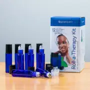 Blue 10ml Roller Bottles Apothecary Essential Oils Kit SpaRoom Roll-a-Therapy