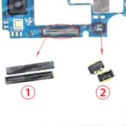 2 X LCD FPC Plug USB board battery connector For Samsung Galaxy A30S A307