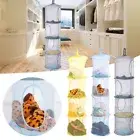 Bag Storage Hanging Bag Clothes Storage Basket Teddy Hammock Net Folding Basket