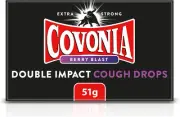 Covonia 51 g Double Impact Berry Blast Cough Drops - Strong Flavour that Keeps y