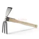 Garden HoeGarden Tools Digging Hoe and Rake Hand Hoe with Wooden Handle for