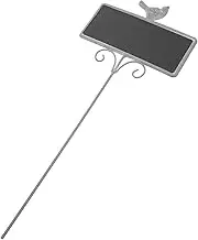 PHENOFICE Plant Identification Boards Wrought Iron Flower Markers Decorative Chalkboard Stake
