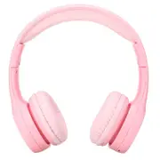 Wireless bluetooth Kids Childs Headphone Soft Foldable Portable Stereo Music Headset with Mic PINK COLOR