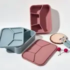 4 Compartment Food Container Microwave Safe Fresh-keeping Box Worker