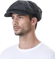 [WITHMOONS] Newsboy Hat Wool Felt Simple Ivy Cap SL3525