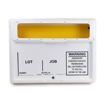 Posting Permit Box Unit with Window and Lock 21 in. x 27 inch Outdoor/Indoor Use