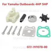 Water Pump Impeller Repair Kit for Yamaha Outboard Engine 4HP 5HP 6E0-W0078-00
